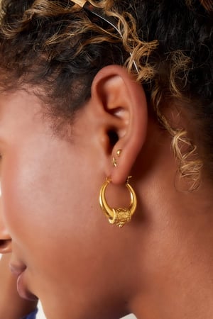 Edelstahlohrringe Indian Vibes - groß Silber h5 Bild7